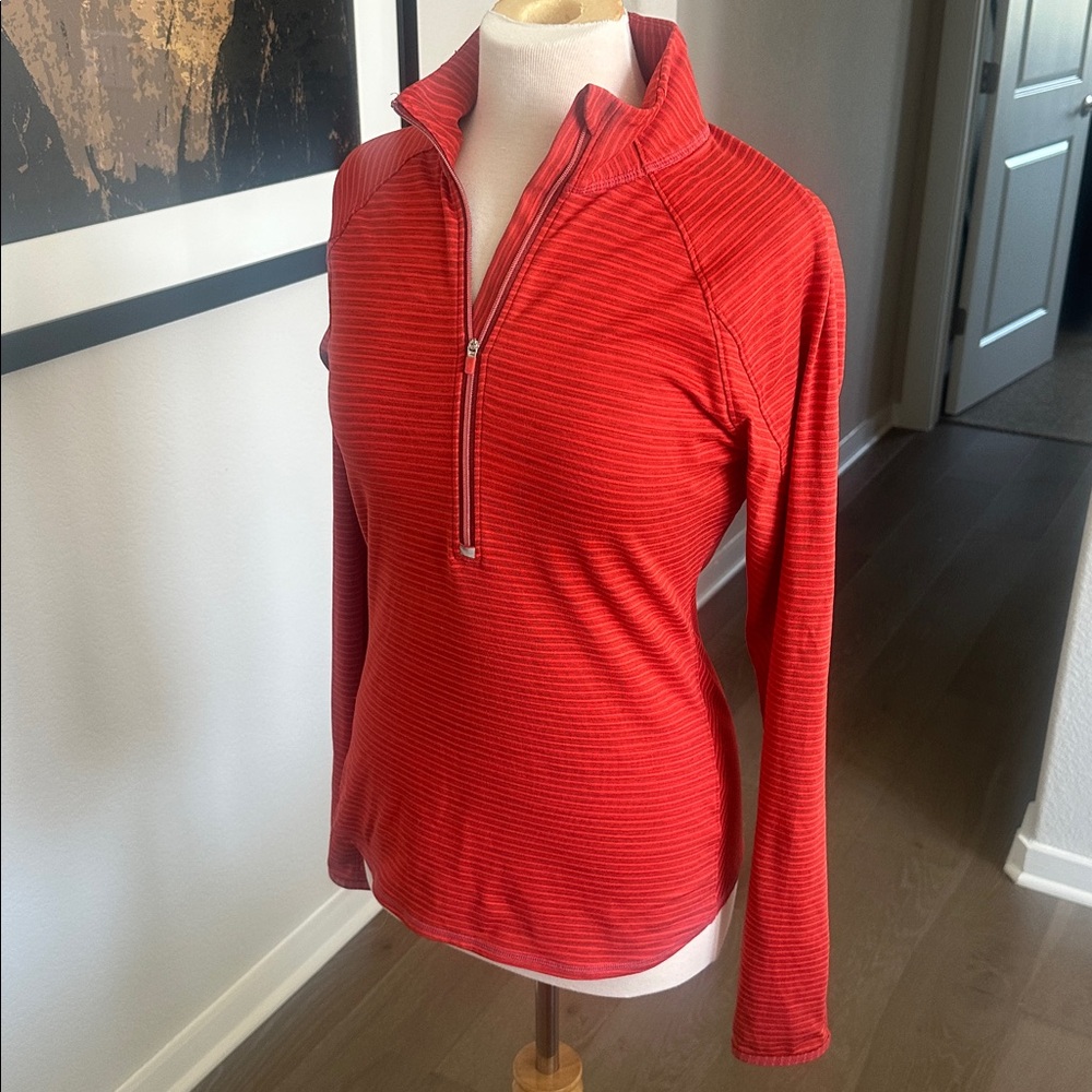 Athleta Red Quarter-Zip Jacket - image 1